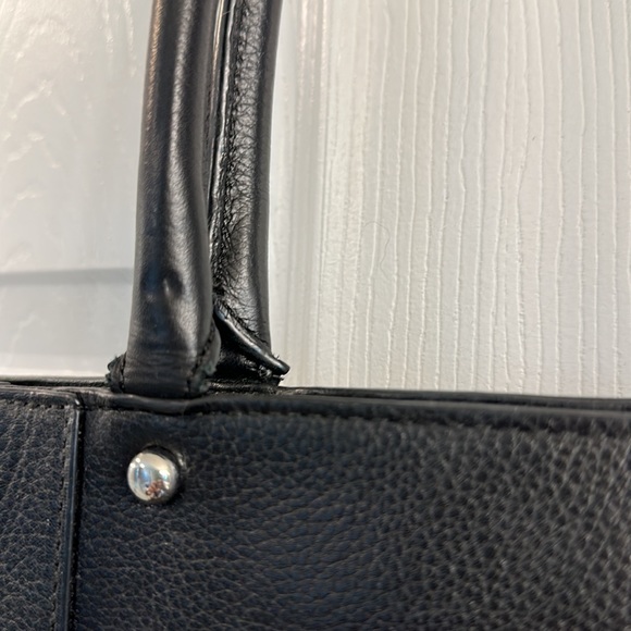 Rebecca Minkoff Saffiano Black Leather Tote Bag - Picture 6 of 14